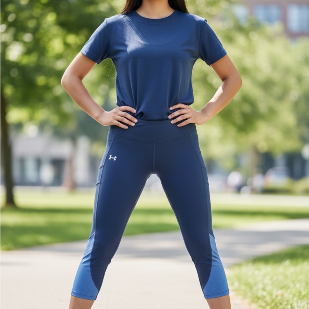 Under Armour Women's Blue Capri Leggings